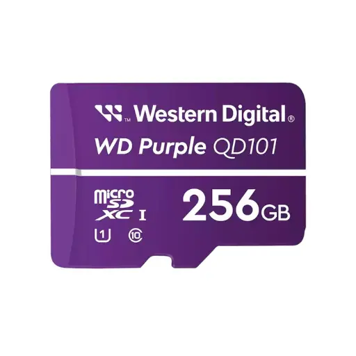 [M-Wir] MICRO SD-HC PÚRPURA 256GB 500 USOS  - Especial para videovigilancia 